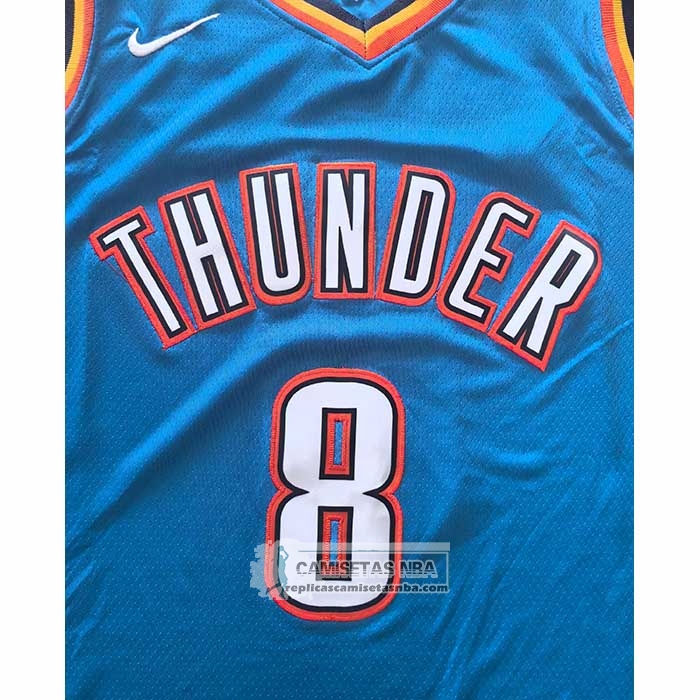 Camiseta Oklahoma City Thunder Jalen Williams NO 8 Icon 2024-25 Azul